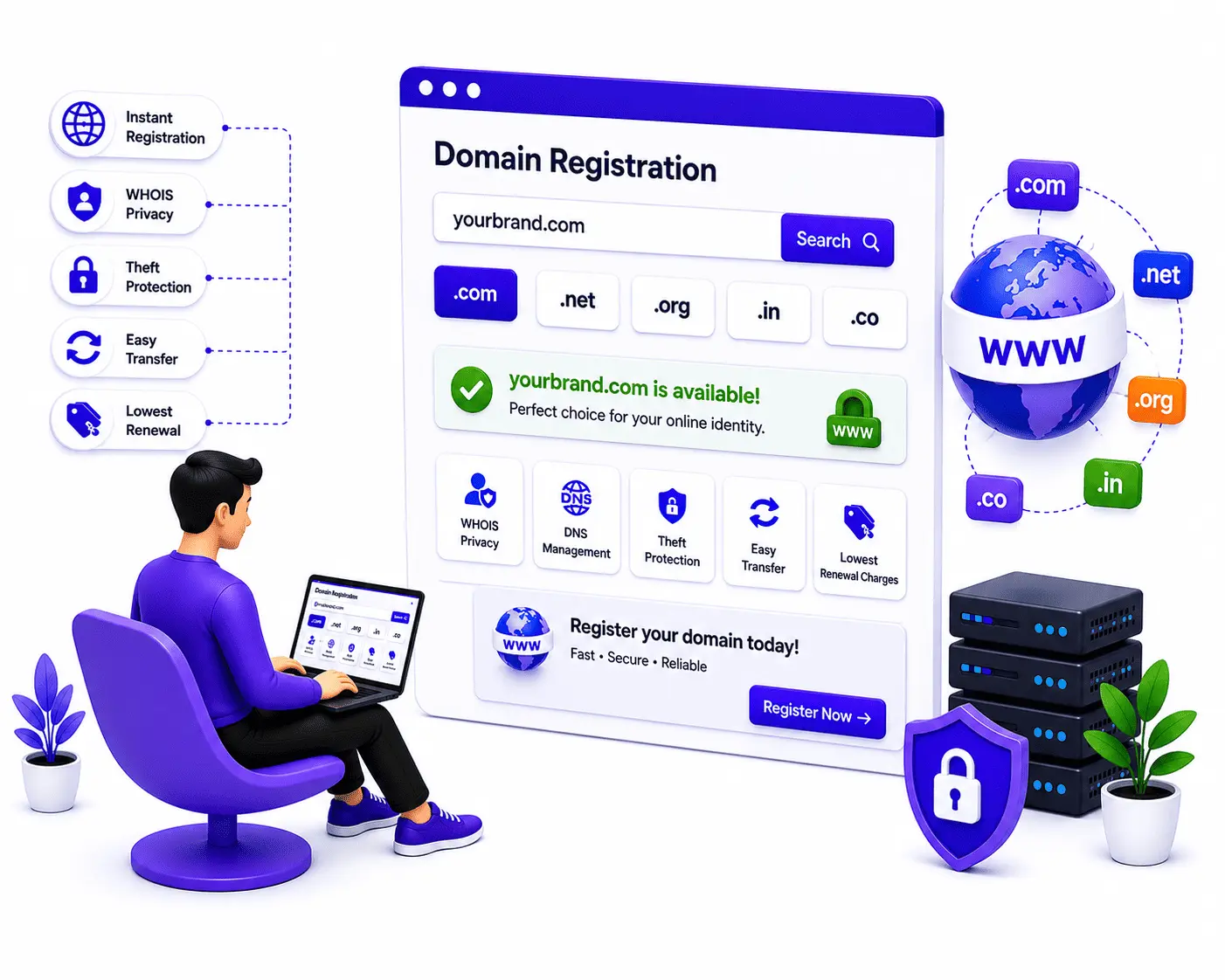 DV Hosting Domain Registration